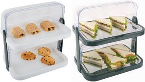 Купить APS Buffet-Vitrine DOPPELDECKER, schwarz bestehend aus: 1 Basis aus ABS-Kunststoff, 2 Edelstahl - 1 Stück (9204) в магазине wardena.ru