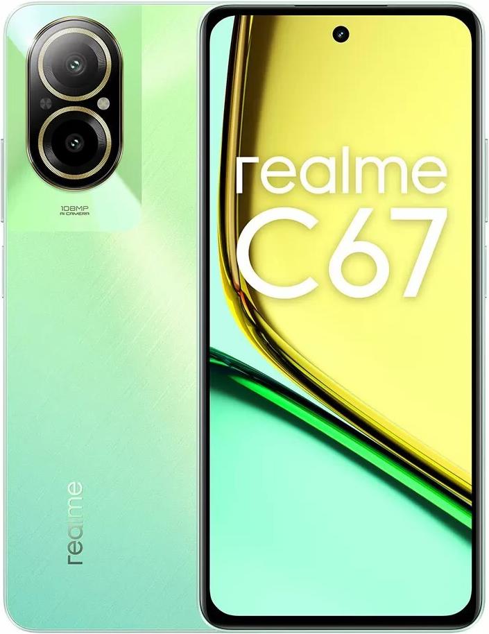 Купить realme C67 17,1 cm (6.72") Dual-SIM Android 13 4G 6 GB 128 GB 5000 mAh Grün () в магазине wardena.ru