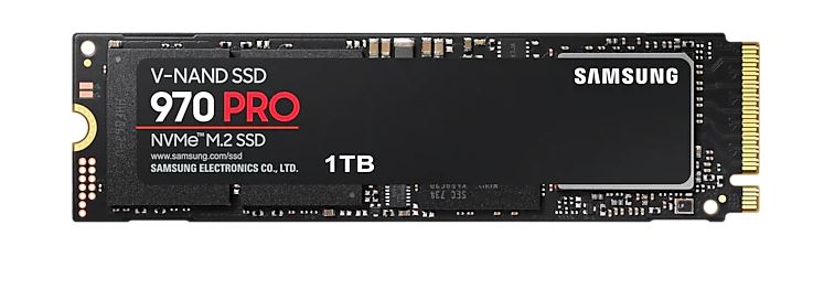 Купить Samsung 970 PRO NVMe™ M.2 SSD - 1 TB verschlüsselt M.2 2280 - PCI Express 3.0 x4 (NVMe™) - 256-Bit-AES (MZ-V7P1T0BW) в магазине wardena.ru