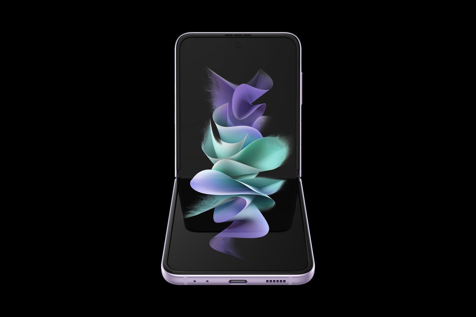 Купить Samsung F711B Galaxy Z Flip3 5G 256 GB (Phantom Lavender) (SM-F711BLVFEUB) в магазине wardena.ru