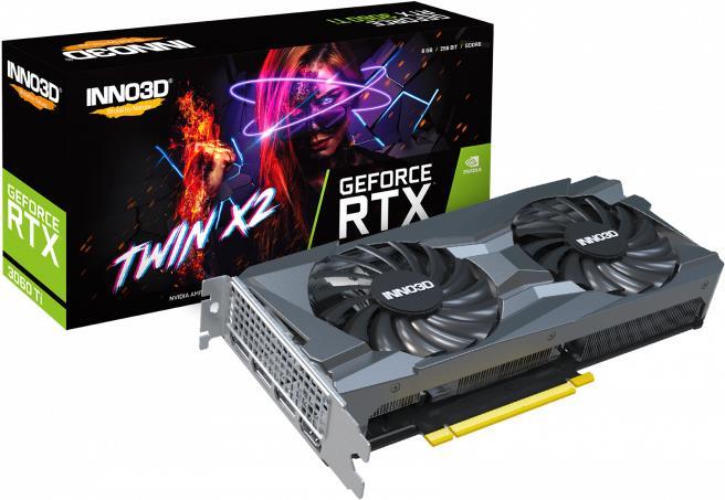Купить Inno3D GeForce RTX 3060 Ti TWIN X2 LHR - Grafikkarten - GF RTX 3060 Ti - 8 GB GDDR6 - PCIe 4.0 x16 - HDMI, 3 x DisplayPort (N306T2-08D6-119032DH) в магазине wardena.ru