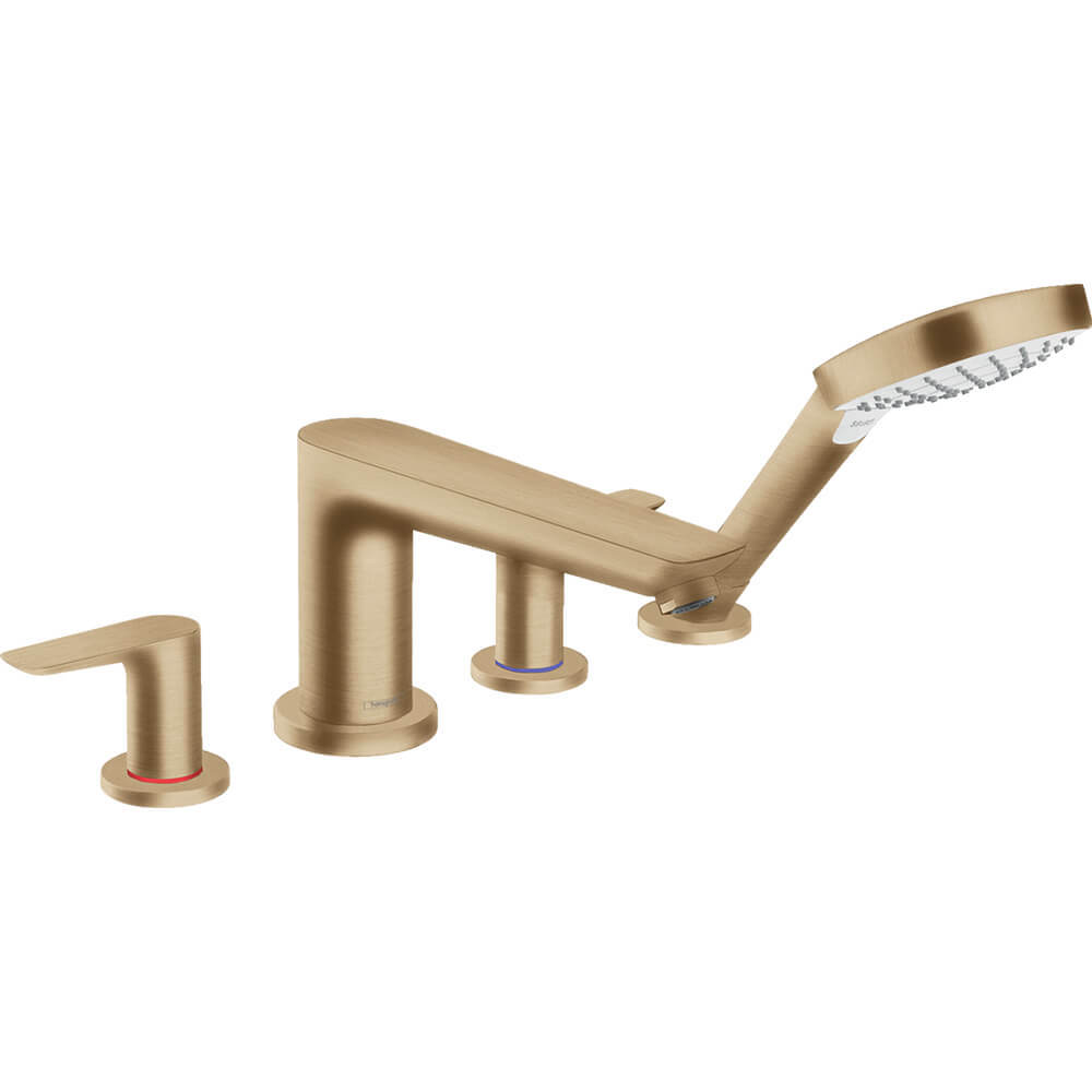 Купить Hansgrohe Talis E Смеситель на край ванны на 4 отверстия бронза 71748140 в магазине wardena.ru