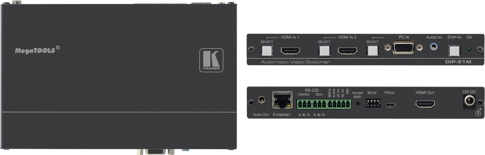 Купить Kramer MegaTOOLS DIP-31 - Automatischer Videowechsler (20-8035801290) в магазине wardena.ru