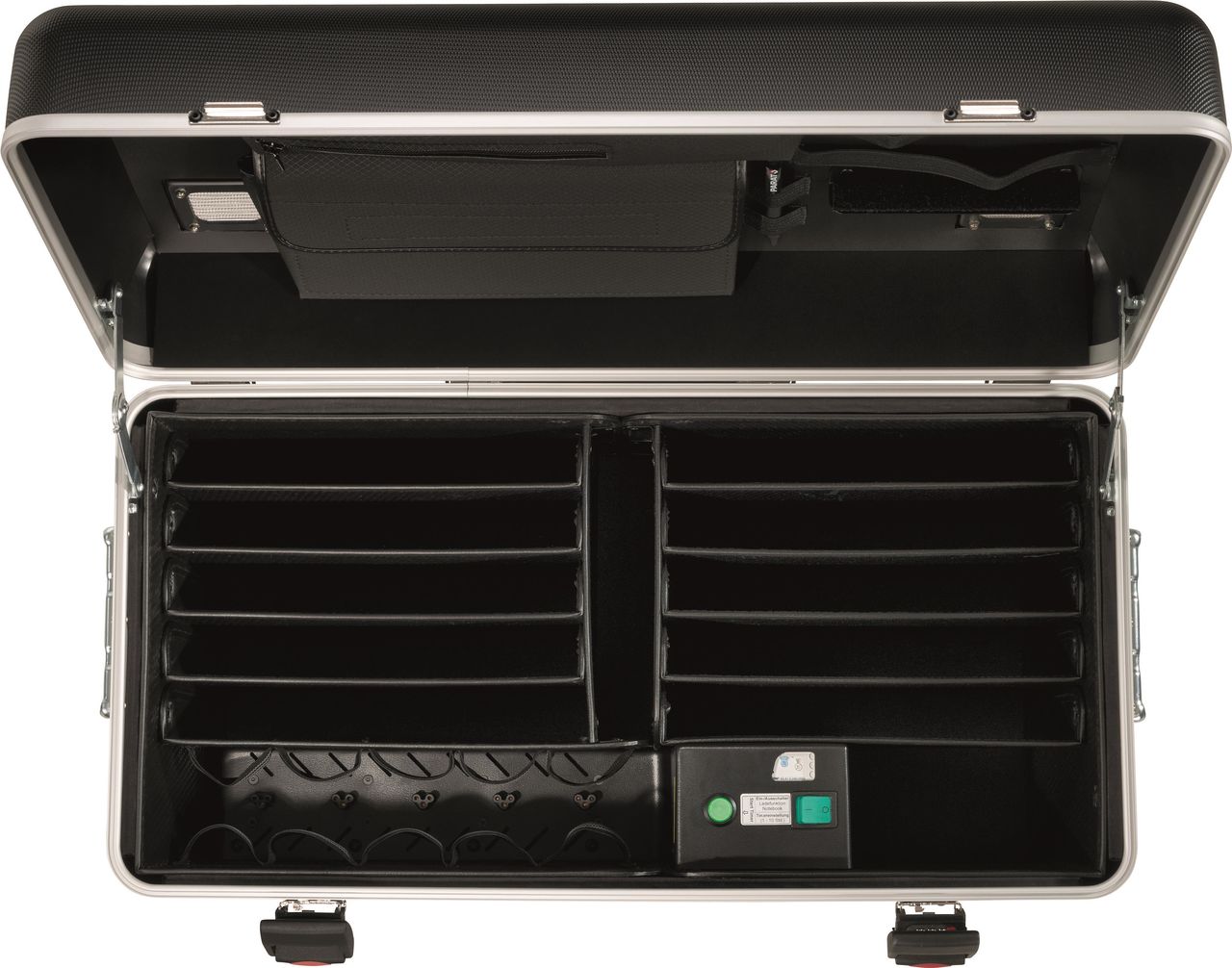 Купить PARAT PARAPROJECT Case N10 - Wagen (nur Laden) - für 10 Notebooks - verriegelbar - Aluminium, ABS-Kunststoff, Conpearl - Schwarz - Bildschirmgröße: bis zu 39,6 cm (bis zu 15.6" ) (208.420-151) в магазине wardena.ru