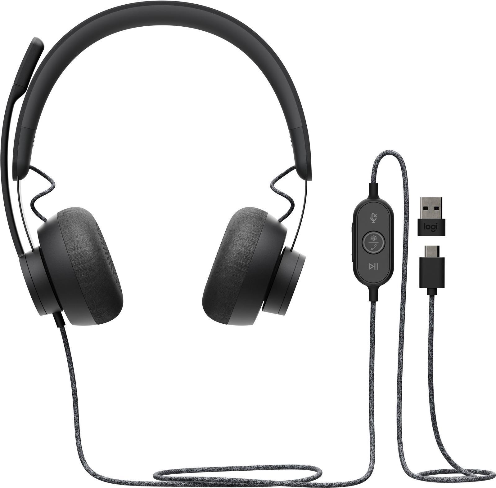 Купить Logitech Zone Wired Teams Headset (W125821773) (981-000870) в магазине wardena.ru