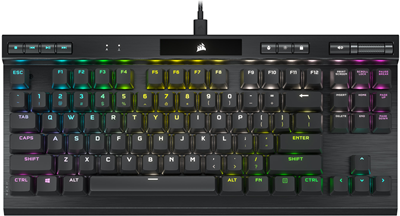 Купить Corsair K70 TKL Tastatur der Champion-Serie (CH-911901A-NA) - Tenkeyless (80 - 87 %) - Optomechanischer Schlüsselschalter - RGB-LED (CH-911901A-NA) в магазине wardena.ru