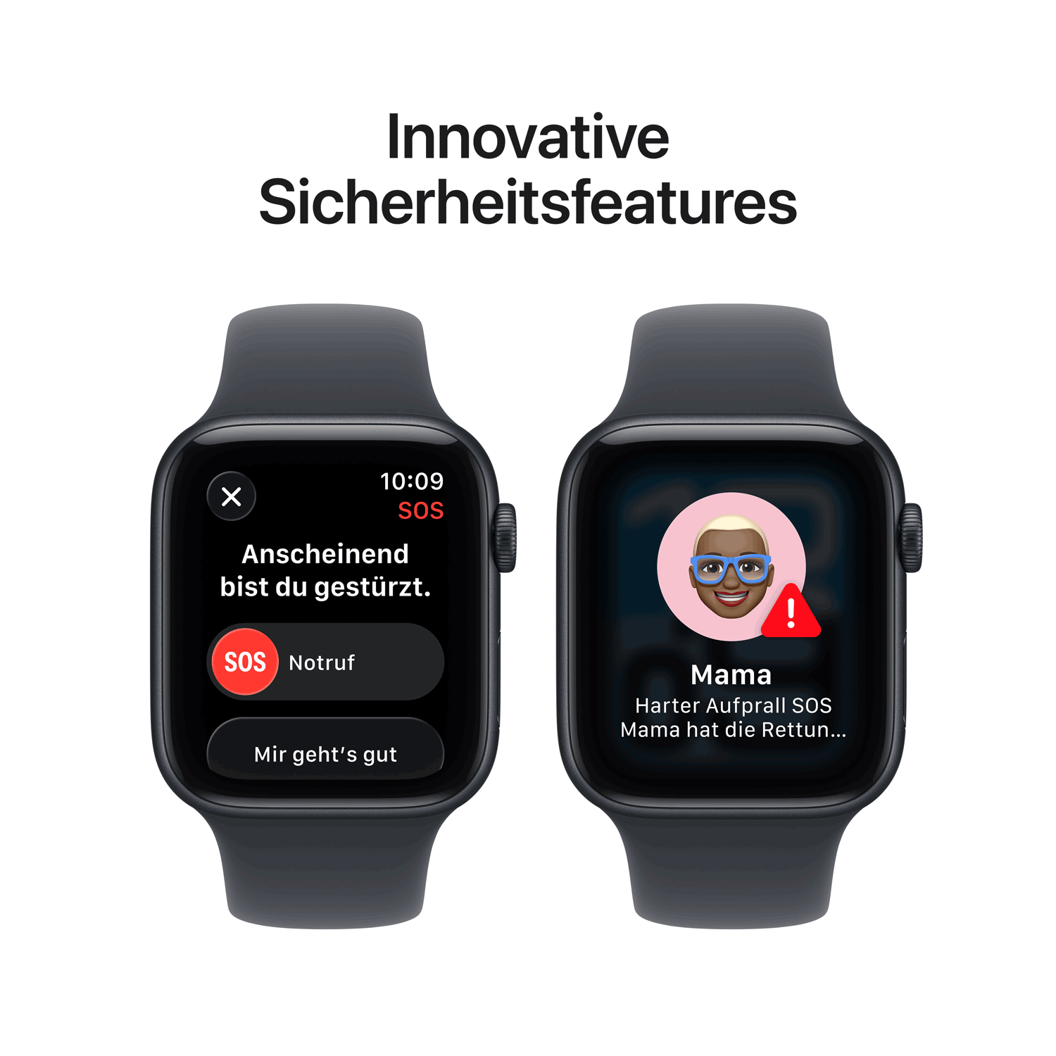 Купить Apple Watch SE 3 Aluminium 44mm Mitternacht (Sportarmband mitternacht) M/L (MEHQ4ZR/A) в магазине wardena.ru