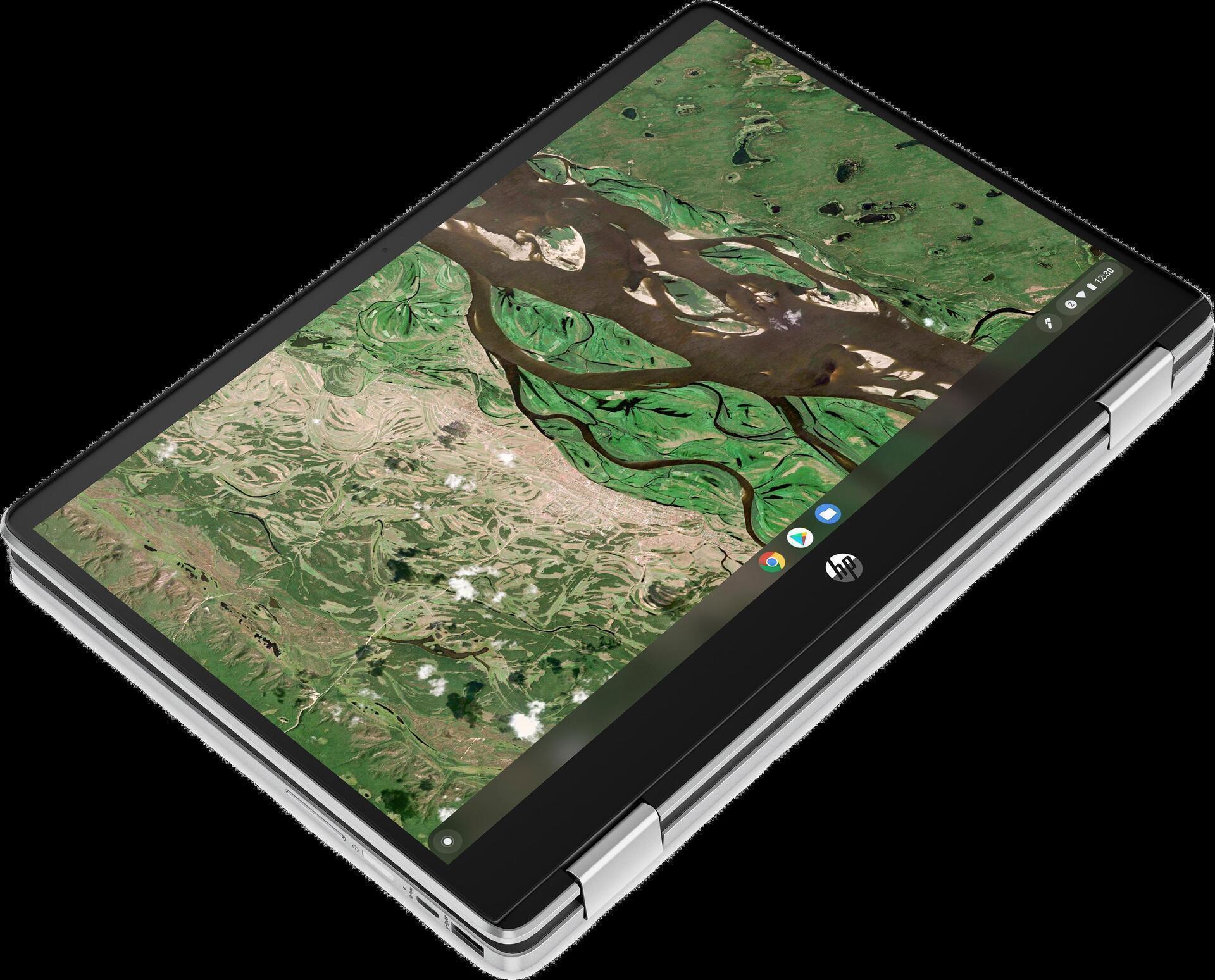 Купить HP Chromebook x360 14b-cb0020ng - Flip-Design - Intel Pentium Silver N6000 / 1.1 GHz - Chrome OS - UHD Graphics - 4 GB RAM - 64 GB eMMC - 35.6 cm (14") IPS Touchscreen 1920 x 1080 (Full HD) - Wi-Fi 5 - Natural Silver (Ab (4C261EA#ABD) в магазине wardena.ru