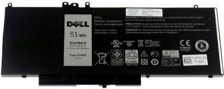 Купить Dell Primary Battery - Kit - Laptop-Batterie - 1 x 4 Zellen 51 Wh - für Latitude E5450, E5550 (451-BBLN) в магазине wardena.ru