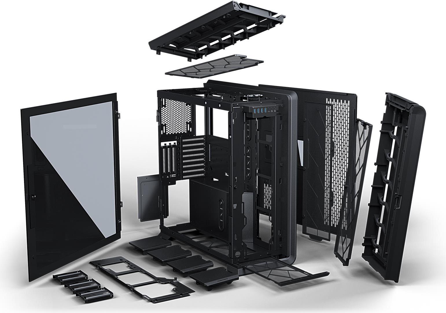 Купить Phanteks Enthoo Luxe 2 - Full Tower - Erweitertes ATX - ohne Netzteil - Satin Black - USB/Audio (PH-ES719LTG_DBK01) в магазине wardena.ru