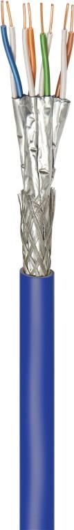 Купить Goobay CAT 7A Netzwerkkabel S/FTP PiMF blau - Kupferleiter CU AWG 22/1 solid (75715) в магазине wardena.ru