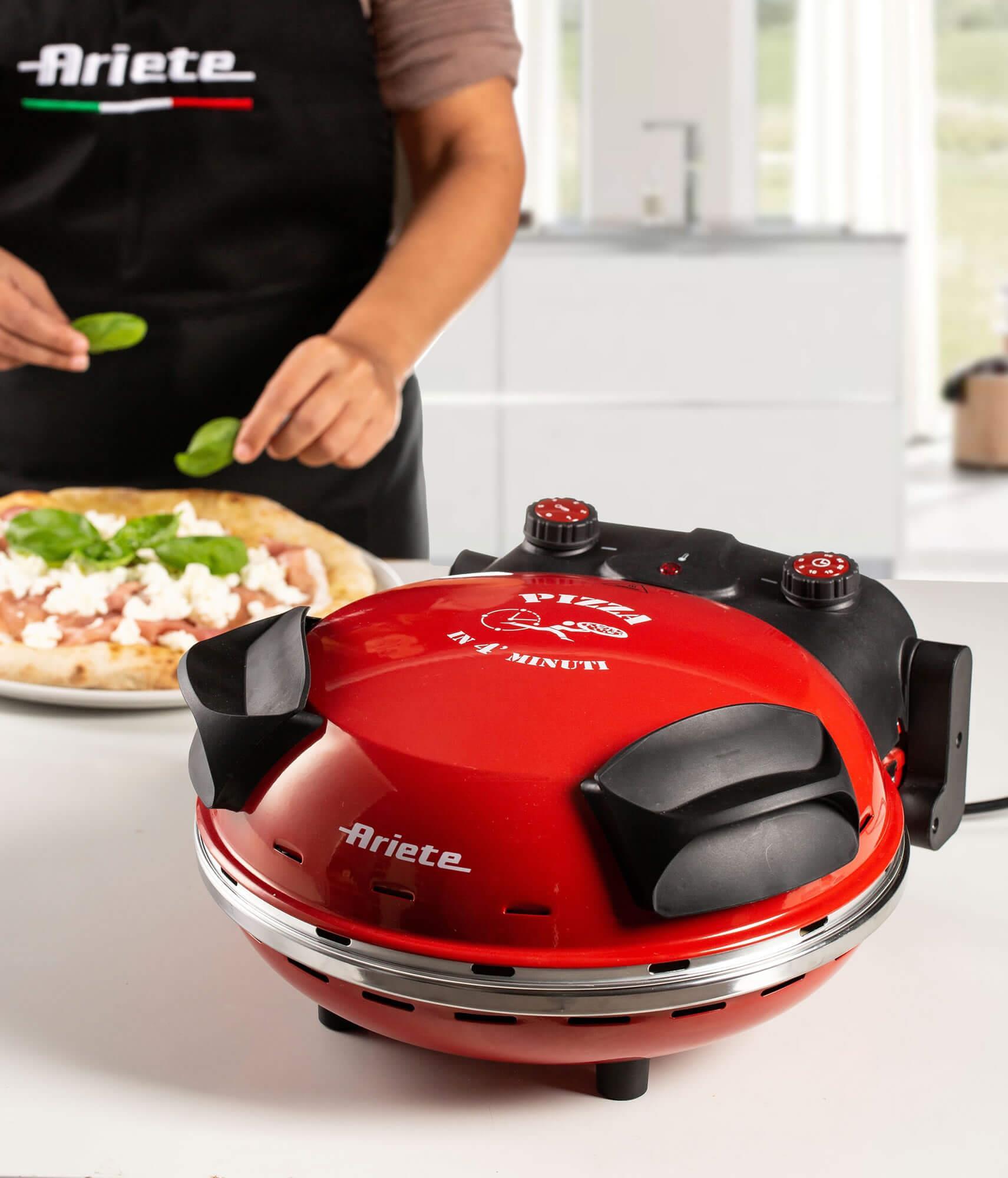 Купить Ariete 0909 Pizzamacher/Ofen 1 Pizza/Pizzen 1200 W Schwarz - Rot (00C090900AR0) в магазине wardena.ru