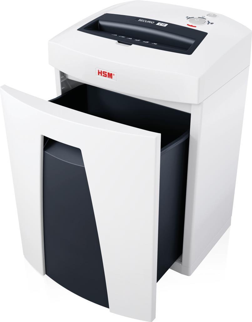 Купить HSM SECURIO C18 - 5.8 mm Aktenvernichter Streifenzerkleinerung 58 dB 23 cm Weiß (1911121) в магазине wardena.ru