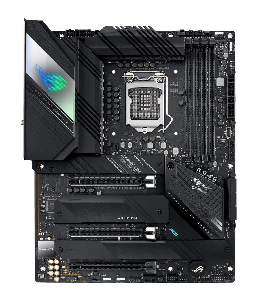 Купить ASUS ROG STRIX Z590-F GAMING WIFI - Motherboard - ATX - LGA1200-Sockel - Z590 - USB-C Gen2, USB 3,2 Gen 1, USB 3,2 Gen 2, USB-C Gen 2x2 - Bluetooth, 2,5 Gigabit LAN, Wi-Fi - Onboard-Grafik (CPU erforderlich) - HD Audio ( (90MB1630-M0EAY0) в магазине wardena.ru