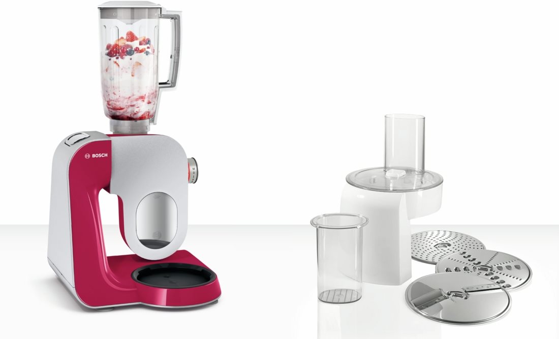 Купить Bosch MUM5 CreationLine MUM58420 - Küchenmaschine - 1000 W - Red Diamond/Silber в магазине wardena.ru