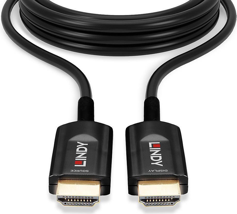 Купить Lindy - Ultra High Speed - HDMI-Kabel - HDMI männlich bis HDMI männlich - 10 m - Hybrid Kupfer/Kohlefaser - Schwarz - rund, Support von 4K 120 Hz, Support von 8K 60 Hz (38380) в магазине wardena.ru