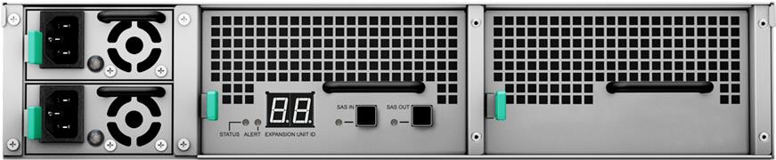 Купить Synology RX2417sas - Festplatten-Array - 24 Schächte (SATA-600 / SAS) - SAS (extern) - Rack - einbaufähig - 2U (RX2417SAS) в магазине wardena.ru
