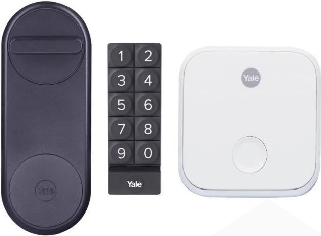 Купить Yale Linus® Smart Lock (Schwarz) + Bridge + Tastatur-Kit (5901165737051) в магазине wardena.ru