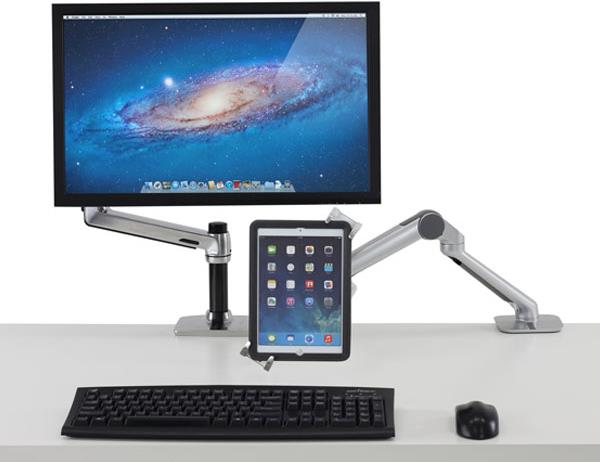 Купить Ergotron Sit-Stand Combo Arm with Worksurface - Wandhalterung für LCD-Display/Tastatur/Maus/Strichcodescanner - Kunststoff, Aluminium - Polished Aluminum - Bildschirmgröße: bis zu 61 cm (bis zu 61,00cm (24") ) (45-460-026) в магазине wardena.ru