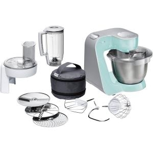 Купить Bosch MUM58020 Küchenmaschine CreationLine, 1000 W, 3,9 l Edelstahl-Rührschüssel, 3D Rührsystem, 7 Schaltstufen, turquoise/silber (MUM58020) в магазине wardena.ru