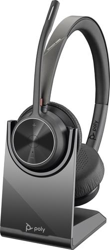 Купить HP Poly Voyager 4320 USB-C Headset with charge stand - Kabellos - Anrufe/Musik - 158 g - Kopfhörer - Schwarz (77Z31AA) в магазине wardena.ru