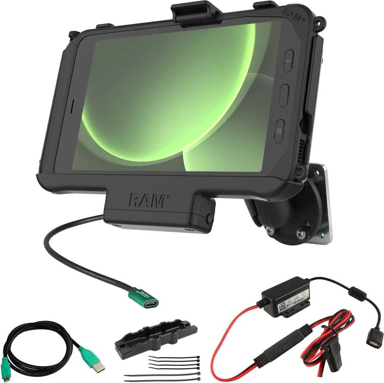 Купить Ram Mounts RAM EZ-Roll'rT USB-C Powered Mount for Samsung Tab Active5 (RAM-101-225B2-SAM60CP-V7CU) в магазине wardena.ru