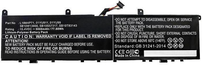 Купить CoreParts Laptop Battery 77Wh Li-Pol 15.4V 5000mAh Black 01YU911 - Batterie - 5.000 mAh (01YU911-CP) в магазине wardena.ru