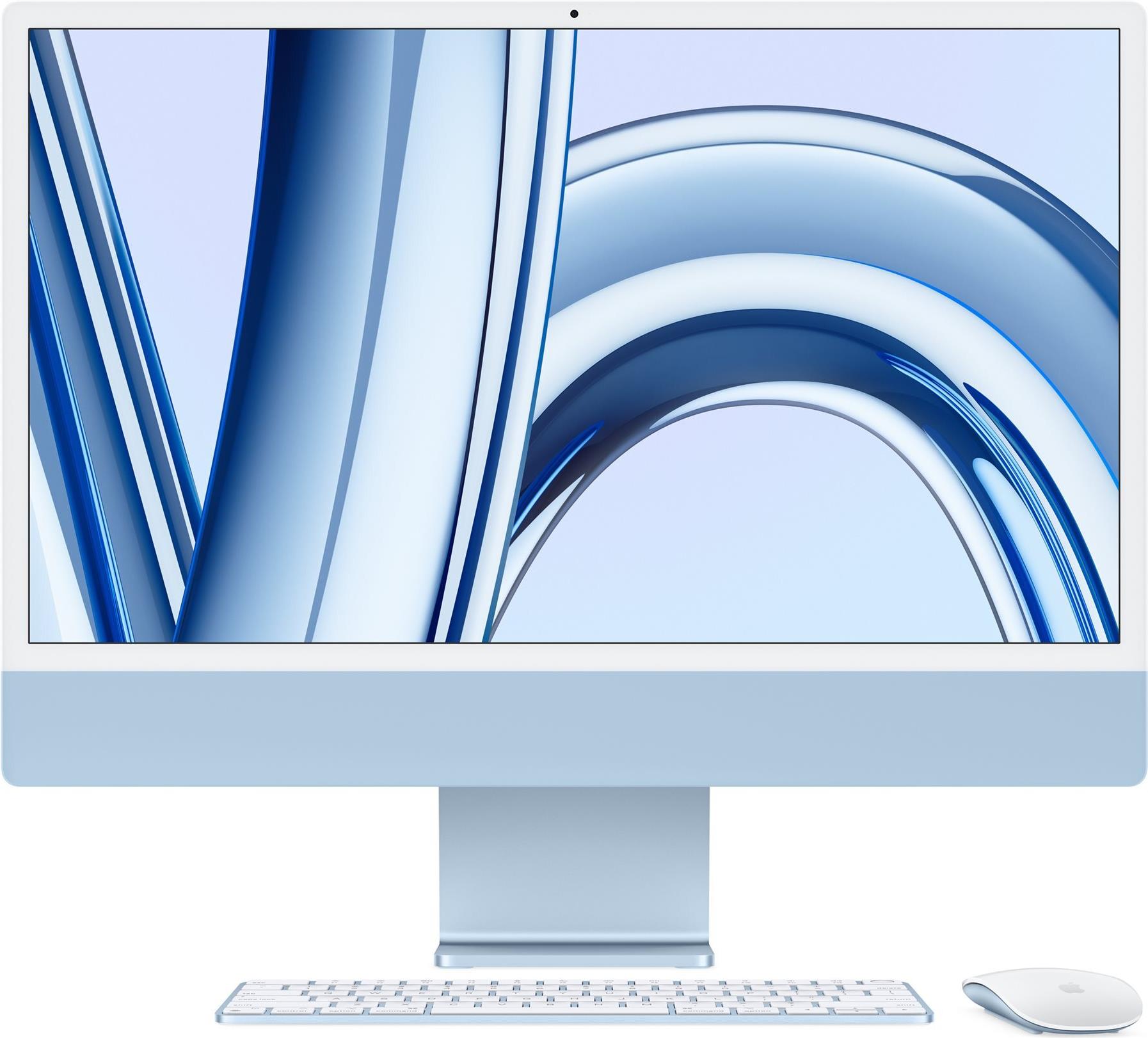 Купить APPLE iMac Z19L 59,62cm 23,5Zoll Apple M3 8C CPU/10C GPU/16C N.E. 16GB 2TB SSD Gbit Eth. MM MaKey TID DE - Blau (Z19L-MQRR3D/A-APBT) в магазине wardena.ru