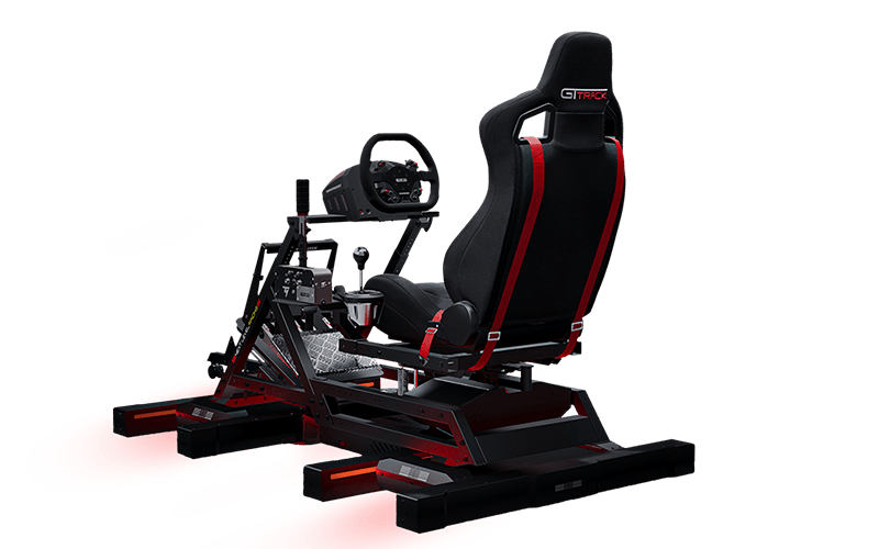 Купить Next Level Racing GTTRACK - Rennsitz - 150 kg - 120 cm - 210 cm - Schwarz - Rot - Gummi (NLR-S009) в магазине wardena.ru