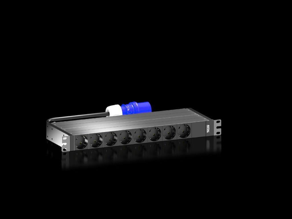 Купить Rittal PDU Basic - Stromverteilungseinheit (Rack - einbaufähig) - Wechselstrom 230 V - 3.7 kW - 3 Phasen - Ausgangsanschlüsse: 8 (8 x CEE 7/3) - 3 m Schnur - für TS IT, VX IT (7979103) в магазине wardena.ru