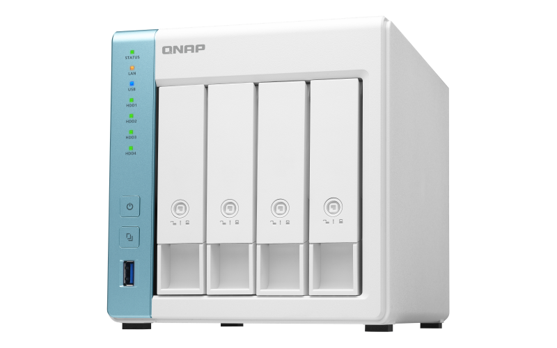 Купить QNAP TS-431P3-4G - NAS-Server - 4 Schächte - 32 TB - SATA 6Gb/s - HDD 8 TB x 4 - RAID 0, 1, 5, 6, 10, JBOD, 5 Hot Spare, 6 Hot Spare, 10-Hot-Spare, 1 Hot-Spare - RAM 4 GB - 2.5 Gigabit Ethernet - iSCSI Support (TS-431P3-4G/32TBVN) в магазине wardena.ru