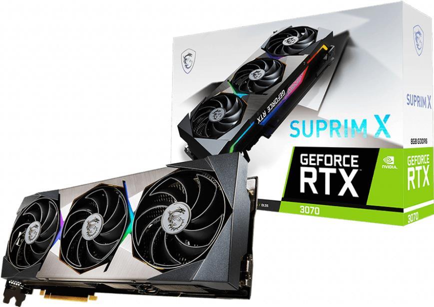 Купить MSI GeForce RTX 3070 SUPRIM X 8G LHR - Grafikkarten - GF RTX 3070 - 8 GB GDDR6 - PCIe 4.0 - HDMI, 3 x DisplayPort (V390-263R) в магазине wardena.ru