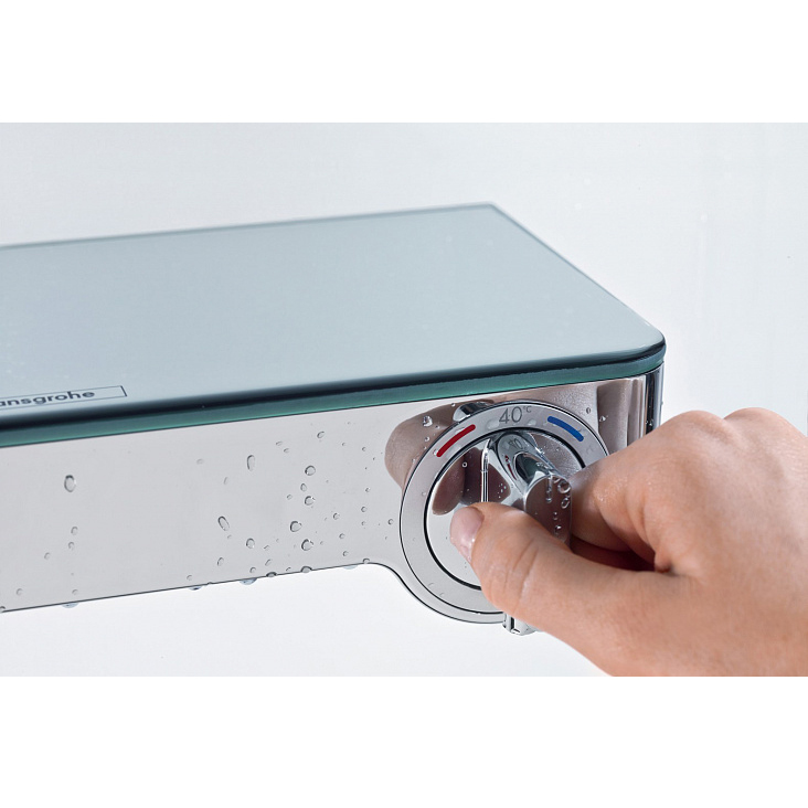 Купить Hansgrohe Raindance Select E Showerpipe 300 2jet EcoSmart 9 л/мин с термостатом ShowerTablet Select 300 хром 27283000 в магазине wardena.ru