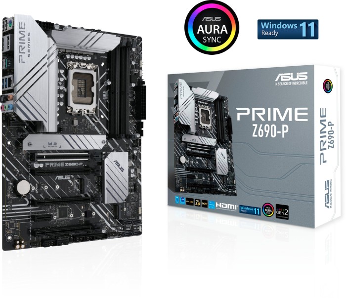 Купить ASUS PRIME Z690-P - Motherboard - ATX - LGA1700-Sockel - Z690 Chipsatz - USB-C Gen1, USB 3,2 Gen 1, USB 3,2 Gen 2, USB-C Gen 2x2 - 2,5 Gigabit LAN - Onboard-Grafik (CPU erforderlich) - HD Audio (8-Kanal) (90MB19Q0-M0EAY0 в магазине wardena.ru