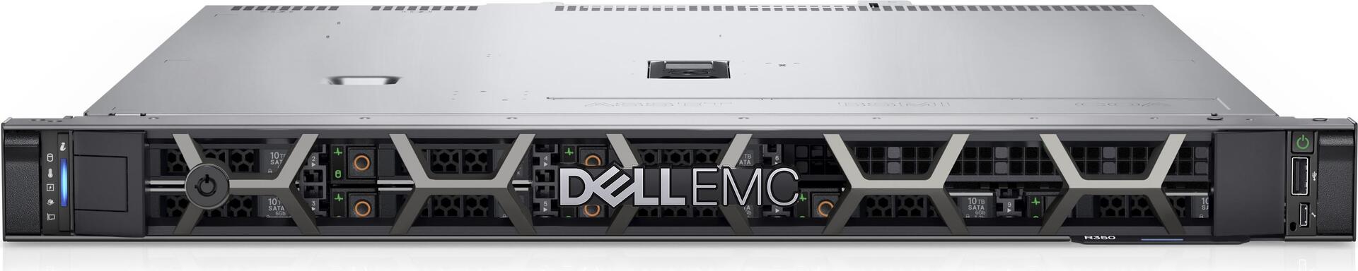 Купить Dell PowerEdge R350 - Server - Rack-Montage - 1U - 1-Weg - 1 x Xeon E-2314 / 2.8 GHz - RAM 16 GB - SAS - Hot-Swap 6.4 cm (2.5") Schacht/Schächte - SSD 480 GB - Matrox G200 - GigE - kein Betriebssystem - Monitor: keiner - (K8KR0) в магазине wardena.ru
