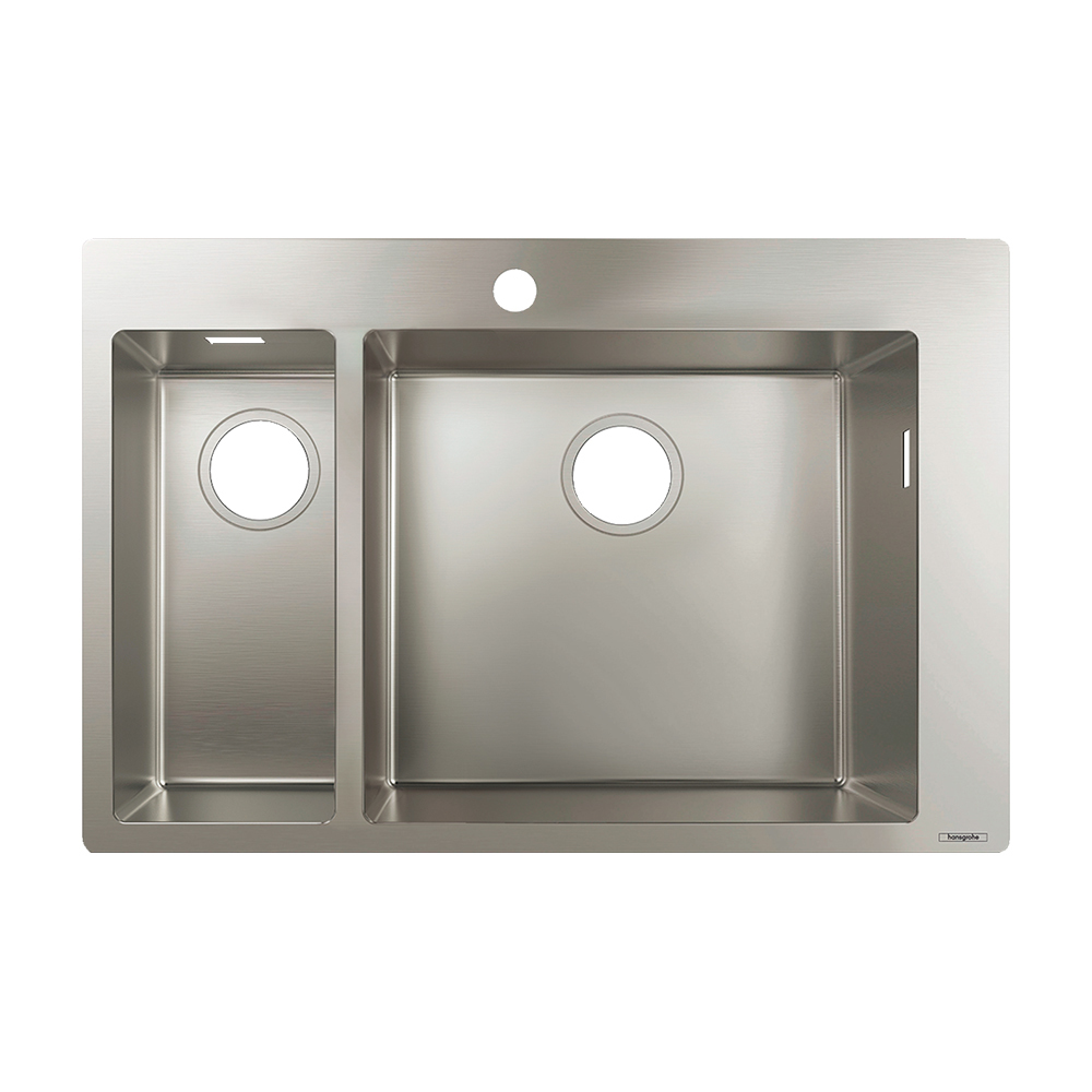 Купить Hansgrohe S71 S711-F655 Встраиваемая мойка 180/450 сталь 43309800 в магазине wardena.ru