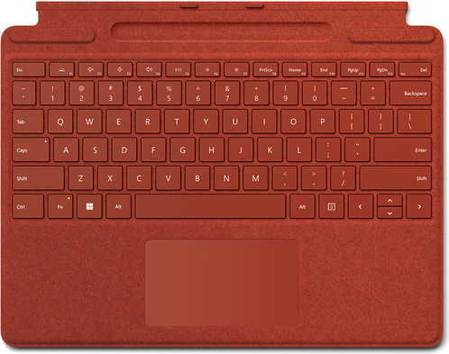 Купить Microsoft Surface Pro Signature Keyboard - Tastatur - mit Touchpad, Beschleunigungsmesser, Surface Slim Pen 2 Ablage- und Ladeschale - QWERTZ - Deutsch - Poppy Red - kommerziell - für Surface Pro 8, Pro X (8XB-00025) в магазине wardena.ru
