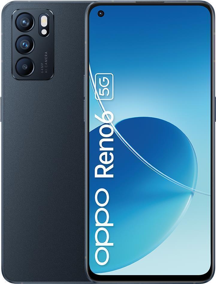 Купить OPPO Reno 6 16,3 cm (6.43" ) Dual-SIM ColorOS 11.3 5G USB Typ-C 8 GB 128 GB 4300 mAh Schwarz (5996278) в магазине wardena.ru