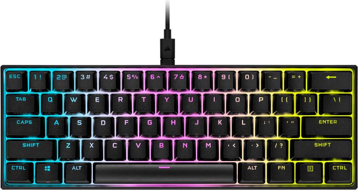 Купить Corsair K65 RGB Mini Tastatur USB QWERTY US Englisch Schwarz (CH-9194014-NA) в магазине wardena.ru