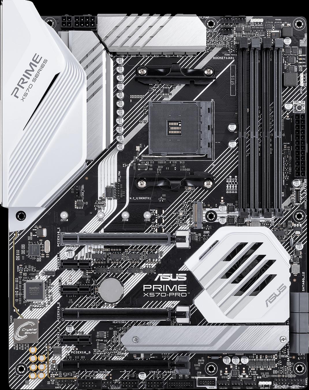 Купить ASUS PRIME X570-PRO - Motherboard - ATX - Socket AM4 - AMD X570 Chipsatz - USB-C Gen2, USB 3.2 Gen 1, USB 3.2 Gen 2 - Gigabit LAN - Onboard-Grafik (CPU erforderlich) - HD Audio (8-Kanal) (90MB11B0-M0EAY0) в магазине wardena.ru