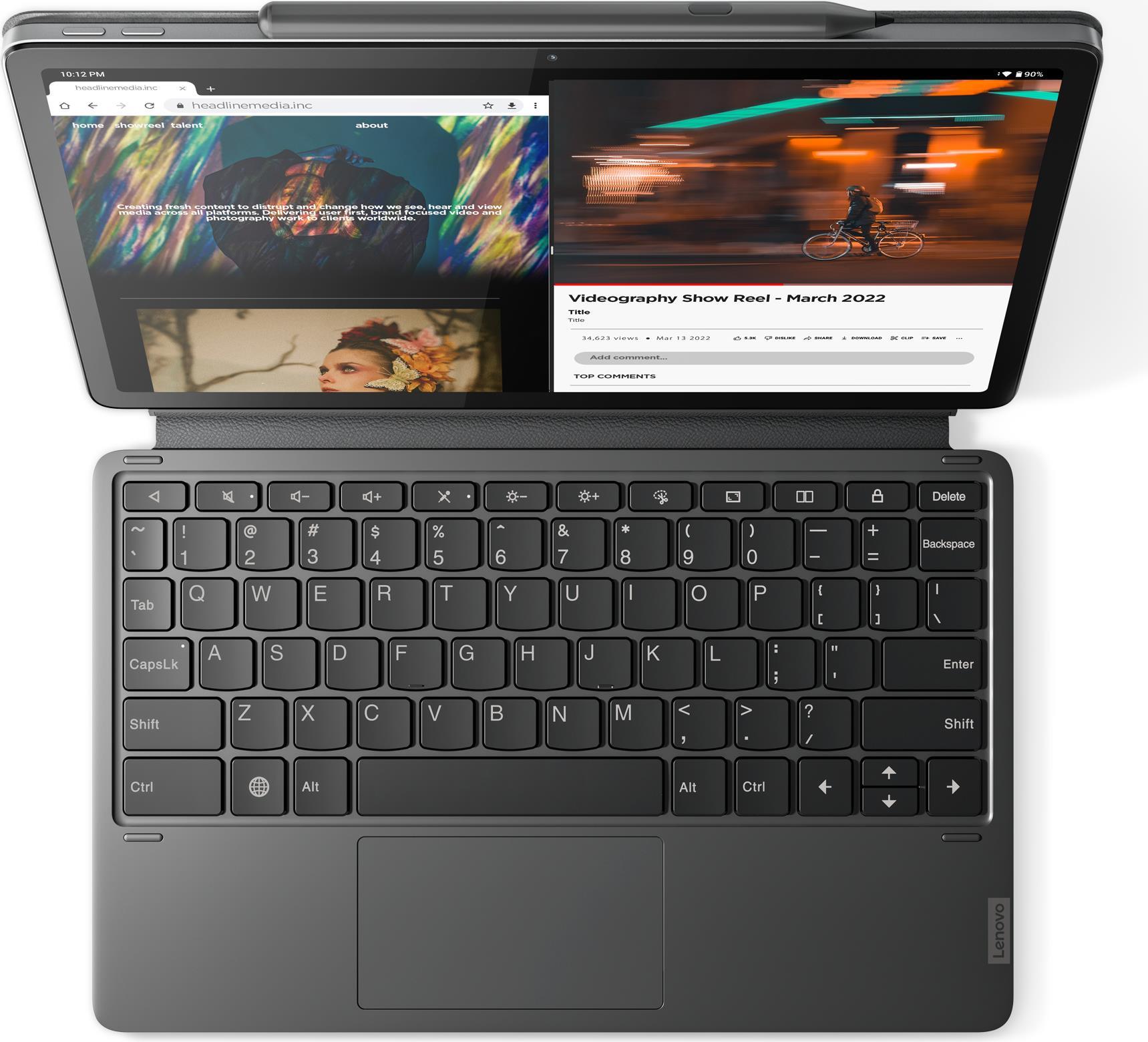 Купить Lenovo ZG38C04250 - Lenovo Tab P11 Pro 2nd Gen Keyboard Tastatur QWERTY Englisch Grau (ZG38C04250) в магазине wardena.ru