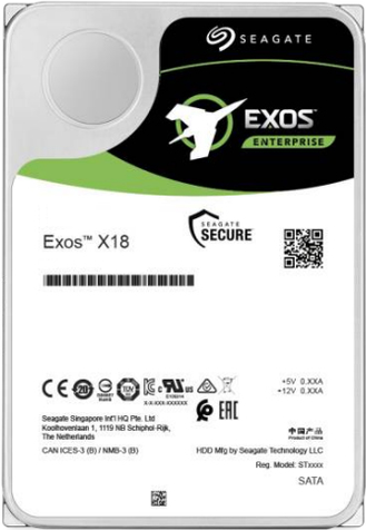 Купить SEAGATE ENTERPRISE C EXOS X18 10TB 3.5" 7200RPM SATA HELIUM 512E (ST10000NM020G) в магазине wardena.ru