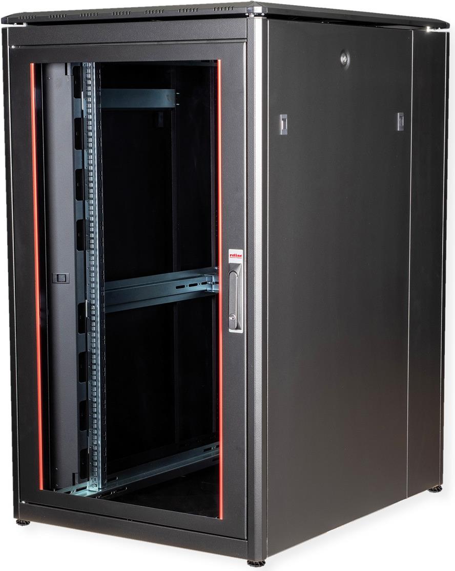 Купить ROLINE 19 Zoll Netzwerkschrank Pro 26 HE 800x1000 BxT Glastür schwarz (26.21.0223) в магазине wardena.ru