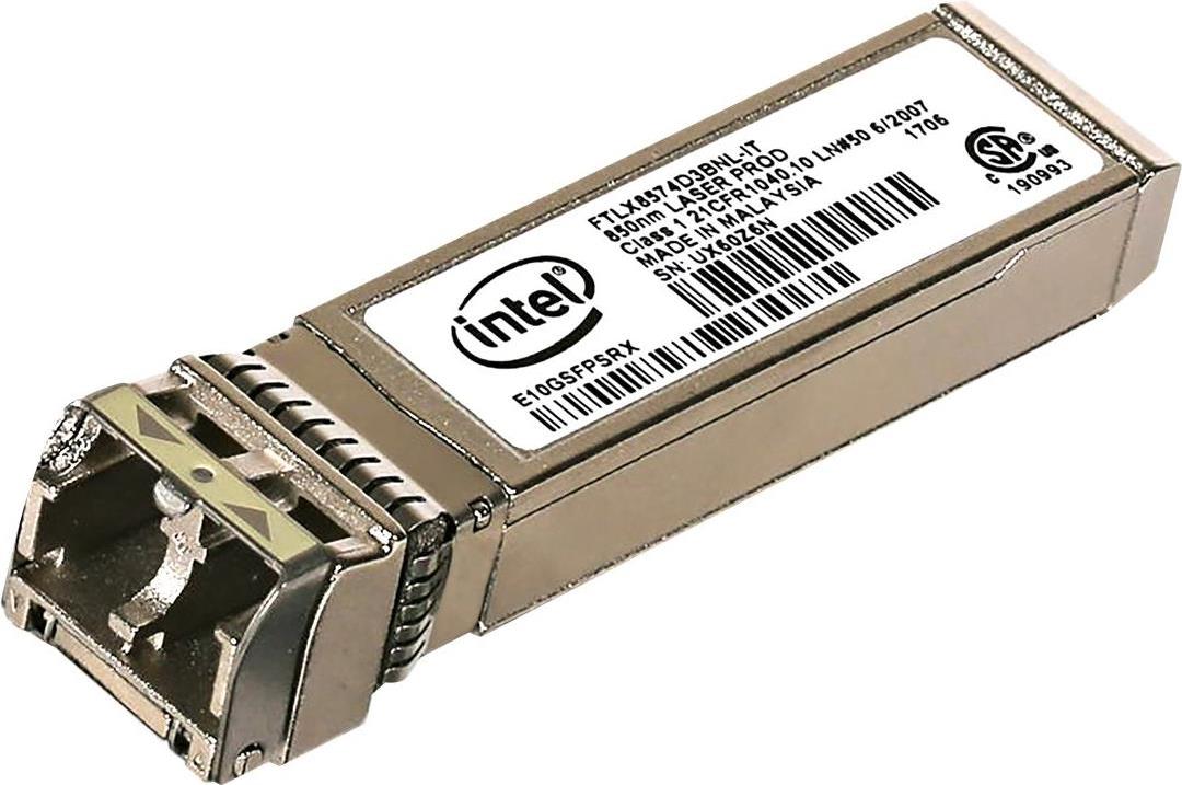 Купить Intel Ethernet SFP+ SR Optics - SFP+-Transceiver-Modul - 10 GigE - 1000Base-SX, 10GBase-SR - LC - 850 nm - für P/N: X520DA1OCPG2P5, X520DA2OCPG2P5, X710DA2OCP1 (E10GSFPSRX) в магазине wardena.ru