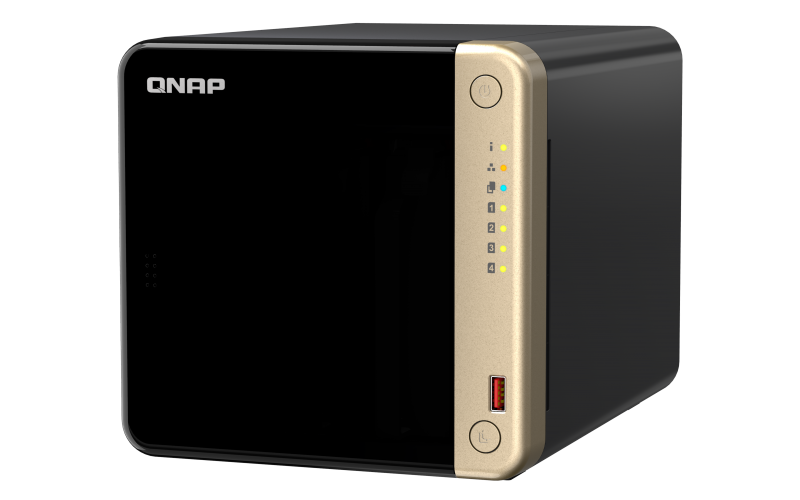 Купить QNAP TS-464 - NAS-Server - 4 Schächte - SATA 6Gb/s - RAID 0, 1, 5, 6, 10, JBOD - RAM 8 GB - 2.5 Gigabit Ethernet - iSCSI Support (TS-464-8G) в магазине wardena.ru