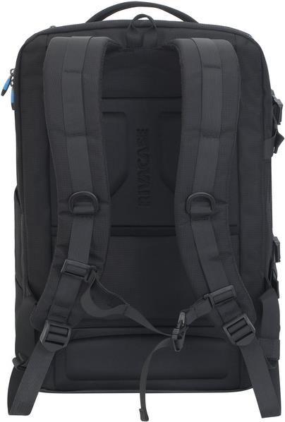 Купить Riva Case Borneo Series 7860 - Notebook-Rucksack - 43,9 cm (17.3") - Schwarz, Icy Blue (7860 BLACK) в магазине wardena.ru