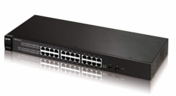 Купить Switch Zyxel SSE-GS1510-24 • 52Gbps • 24x1000Base-T, 2xOpen SFP Slot (GbE) • A/C в магазине wardena.ru