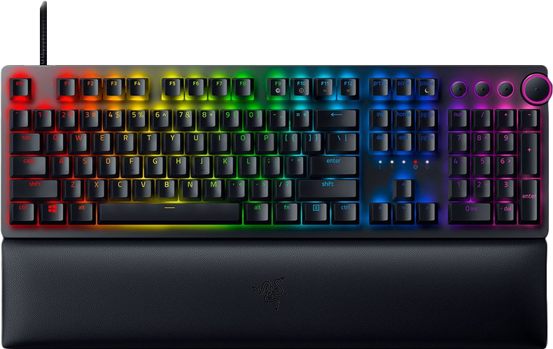 Купить Razer Huntsman V2 - Tastatur - Hintergrundbeleuchtung - USB - QWERTZ - Deutsch - Tastenschalter: Razer Linear Optical Red (RZ03-03932100-R3G1) в магазине wardena.ru