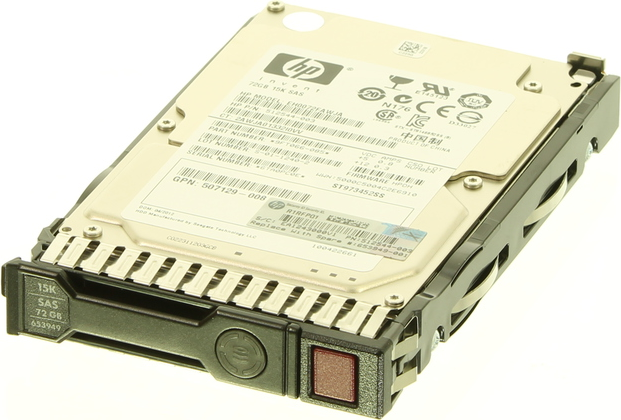 Купить HPE Dual Port Enterprise - Festplatte - 72 GB - 2.5" SFF (6.4 cm SFF) - 15000 U/min - mit HP SmartDrive-Träger (653949-001) в магазине wardena.ru