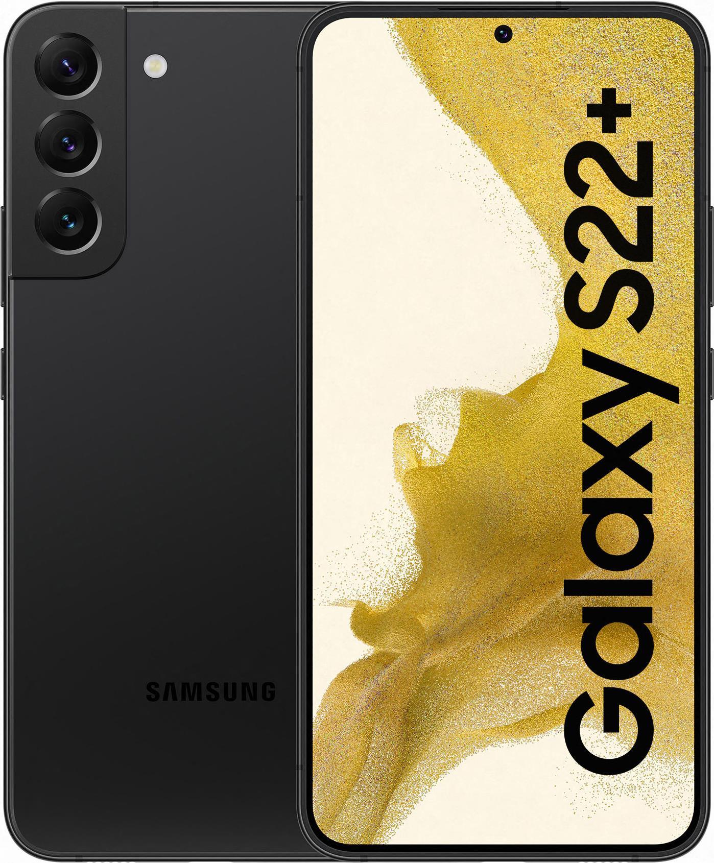 Купить Samsung Galaxy S22+ - 5G Smartphone - Dual-SIM - RAM 8 GB / 256 GB - OLED-Display - 6.6" - 2340 x 1080 Pixel (120 Hz) - Triple-Kamera 50 MP, 12 MP, 10 MP - front camera 10 MP - Phantomschwarz (SM-S906BZKGEUB) в магазине wardena.ru